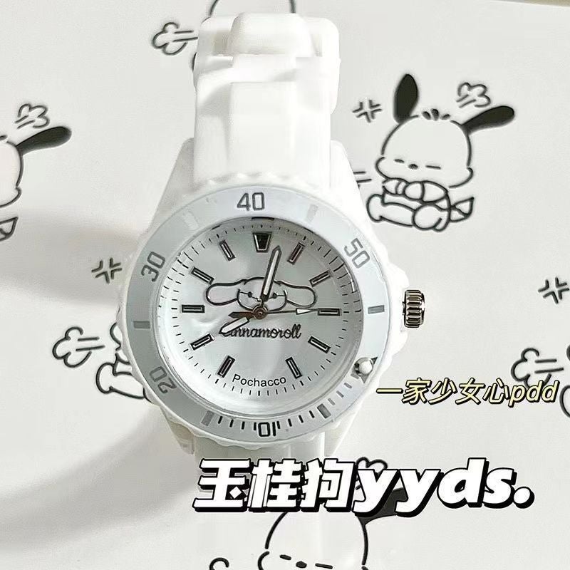 Cartoon Design Cute Pacha Dog Watch Niche Pacha Cartoon Watch Simple Pointer Student Class Watch - Image 1