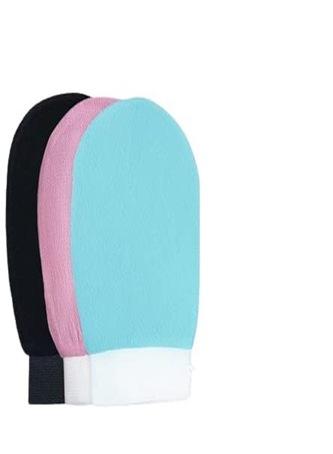 MIRARIYA exfoliating gloves for dead skin scrub cleaning washing for women baby girls boys, mitt magic peeling glove Exfoliator Scrubber for Deep Cleansing and a Healthy(3pcs-multi) - Image 1