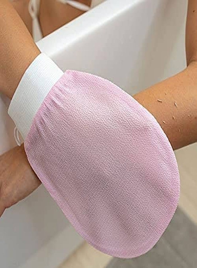 MIRARIYA exfoliating gloves for dead skin scrub cleaning washing for women baby girls boys, mitt magic peeling glove Exfoliator Scrubber for Deep Cleansing and a Healthy(3pcs-multi) - Image 4