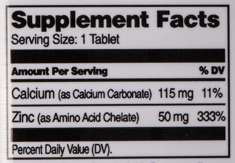 21st Century مكمل الزنك المخ chelated من القرن 21 بتركيز 50 ملغ - 110 أقراص - Image 4