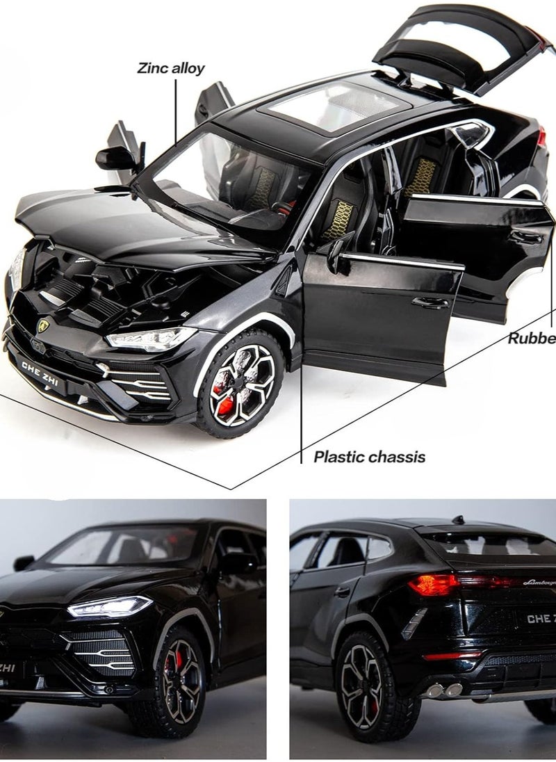 Generic - 1:24 Scale Model Car Classic Scale Lamborghini Urus Suv Vehicles Model, Metal Alloy Pull Back Diecast Toy car Collectable Model Car with Sound and Light for Kids Boy Girl Gift - Image 1