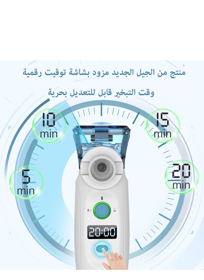 لوف نوف المحمولة البخاخات-بالموجات فوق الصوتية شبكة البخاخات بارد ضباب البخار الاستنشاق للرطوبة ، أوسب تعمل البسيطة البخاخات آلة للمنزل مكتب السفر استخدام  - Image 2