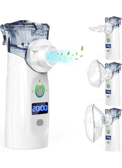 LOVNOV Portable Nebulizer - Ultrasonic Mesh Nebulizer Cool Mist Steam Inhaler for Moisture, USB-C Operated Mini Nebulizer Machine for Home Office Travel Use  - Image 1