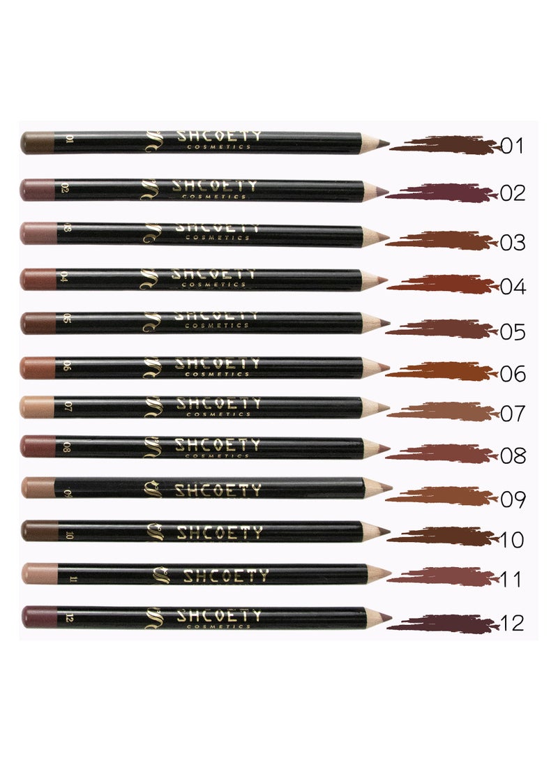 SHCOETY 12 Colors Lipstick Pencil Long Lasting for Women and Girl - Image 3