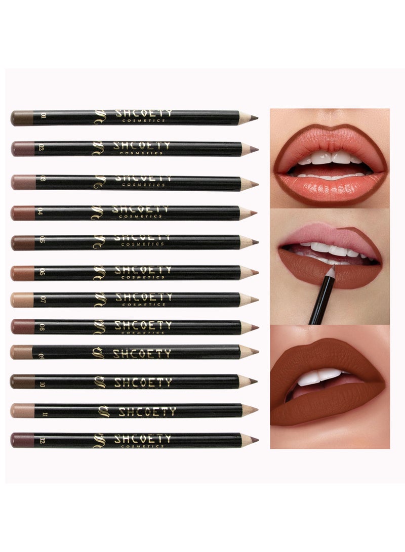 SHCOETY 12 Colors Lipstick Pencil Long Lasting for Women and Girl - Image 4