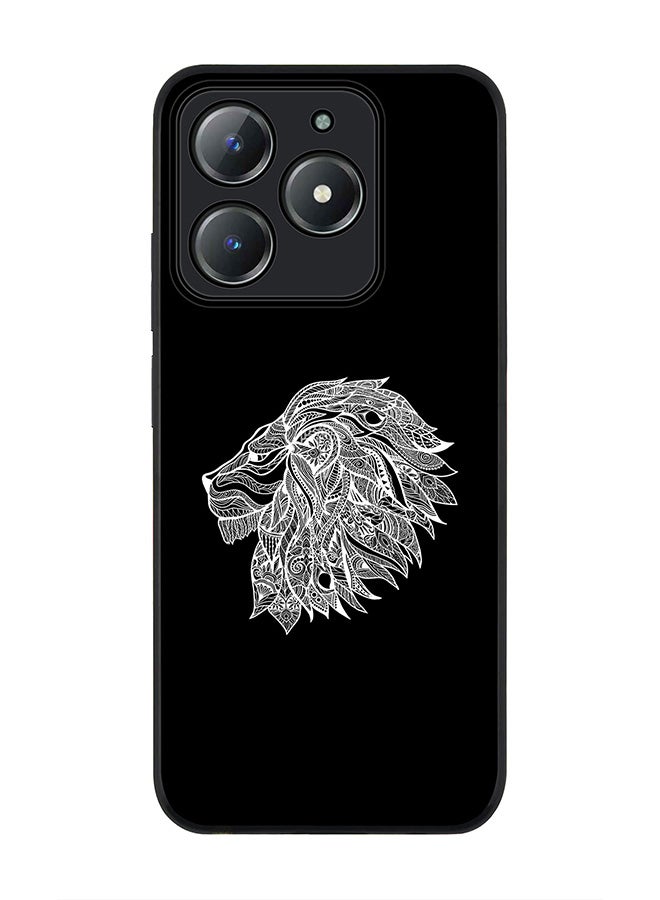 Stylizedd For Realme C63 / Realme C61 4G Case,Slim fit Camera Protection, Shockproof Thin Phone cover  - Lion Abstract - Image 1
