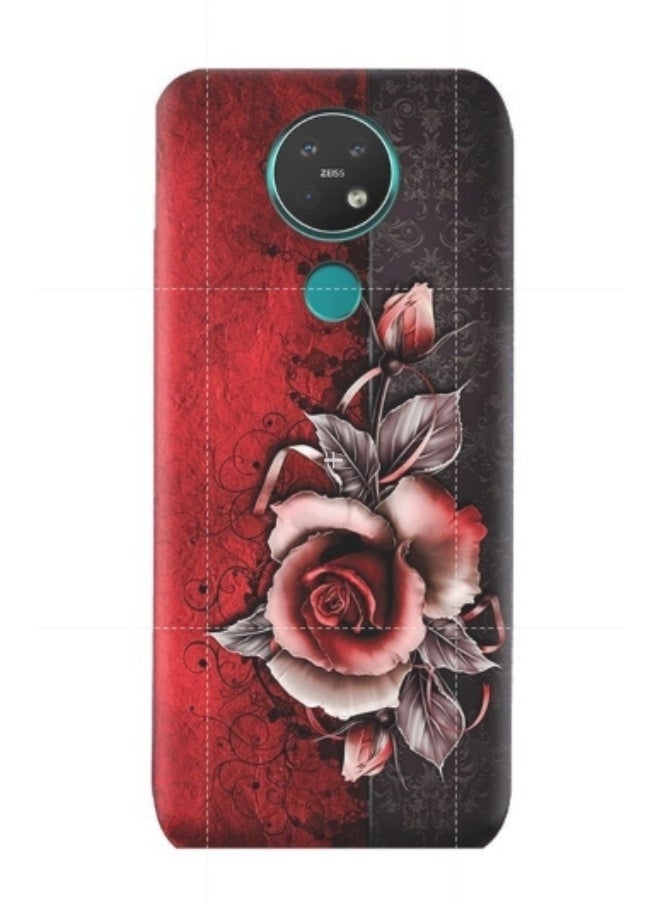 AMC DESIGN Protective Case Cover For Nokia 7.2 Vintage Rose Pattern