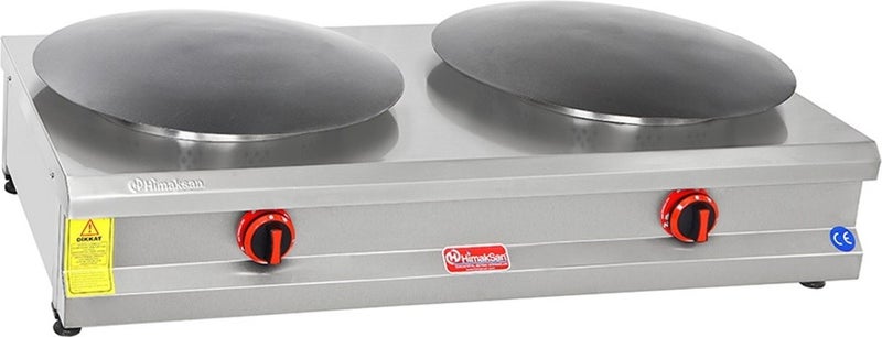 Himaksan Industrial Natural Gas Double 55 Cooking Top Pancake Cooker 