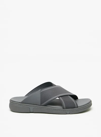 Le Confort Men's Cross Strap Slip-On Sandals