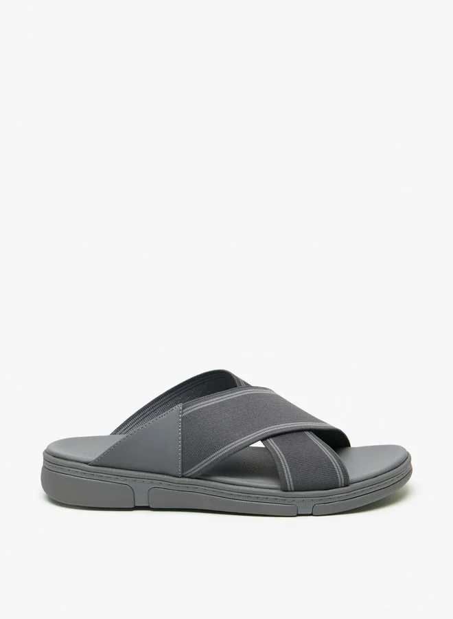 Le Confort Men's Cross Strap Slip-On Sandals