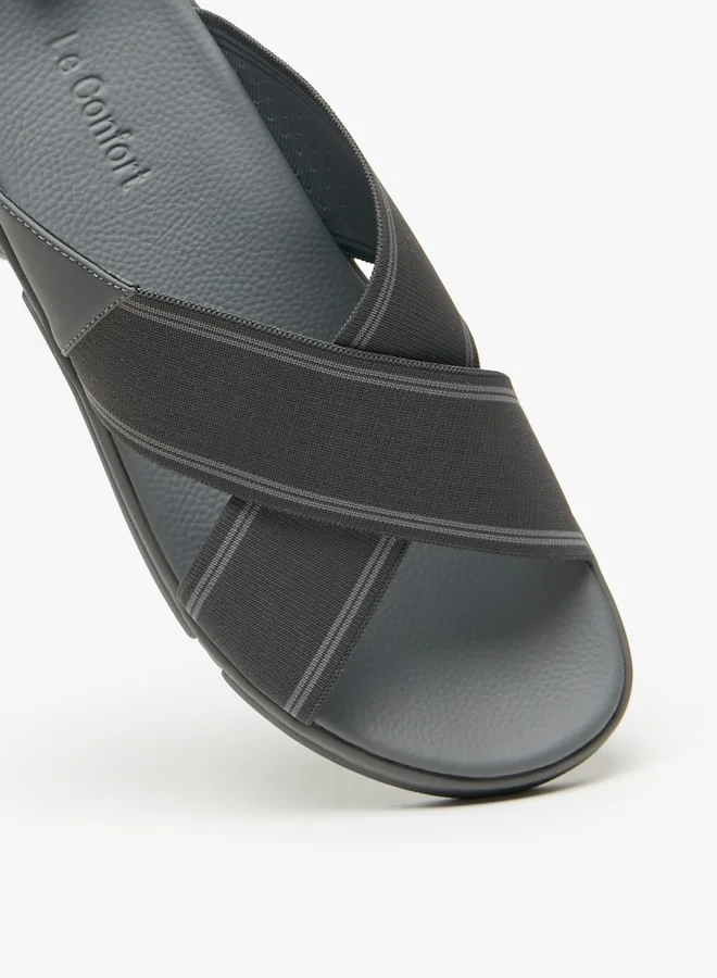 Le Confort Men's Cross Strap Slip-On Sandals