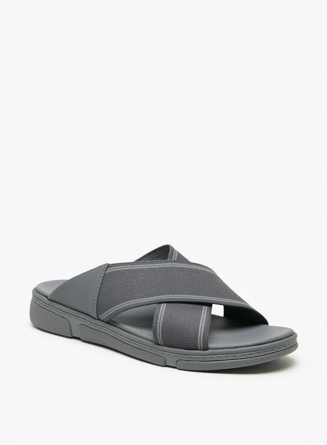Le Confort Men's Cross Strap Slip-On Sandals