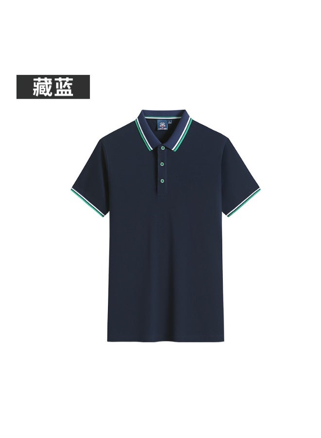 Polo Shirts Casual Solid ColorSummer Fashion Brand Clothing Breathable Lapel T-Shirt  - Image 1