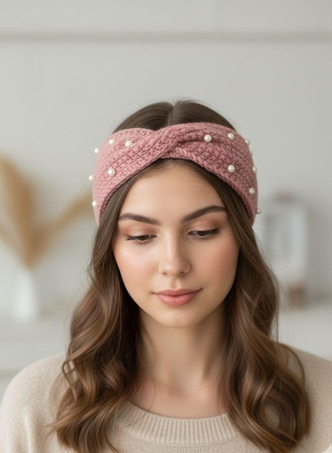 FAMWRAPZ Crochet Twist Winter Headband for Women Head Wrap Soft Fleece Knitted Woolen Warm Hair Band Ear warmer Earmuffs Hair Accessory - Image 5