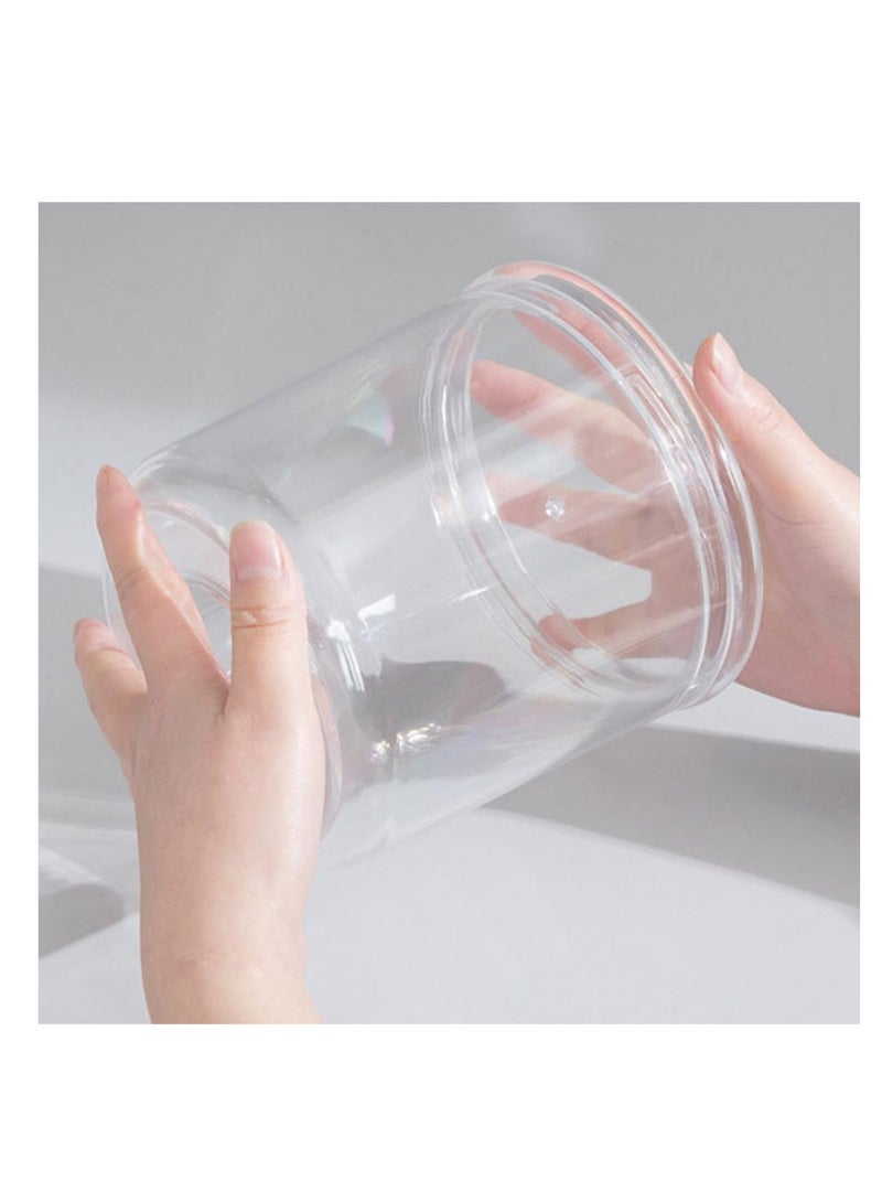 ECVV ECVV Acrylic Tissue Box Cover Clear, Round Clear Tissue Box Dispenser Box for Facial Tissue, Napkins, Dryer Sheets, Perfect for Bathroom, Countertop, Kitchen, Bedroom Dresser and Office Room Clear - Image 2