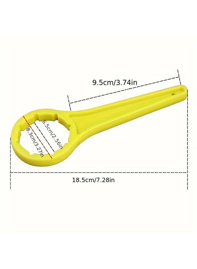 Large Black Plastic Gas Can Wrench Ergonomic Non Slip Grip Color Coded Handles - Image 3