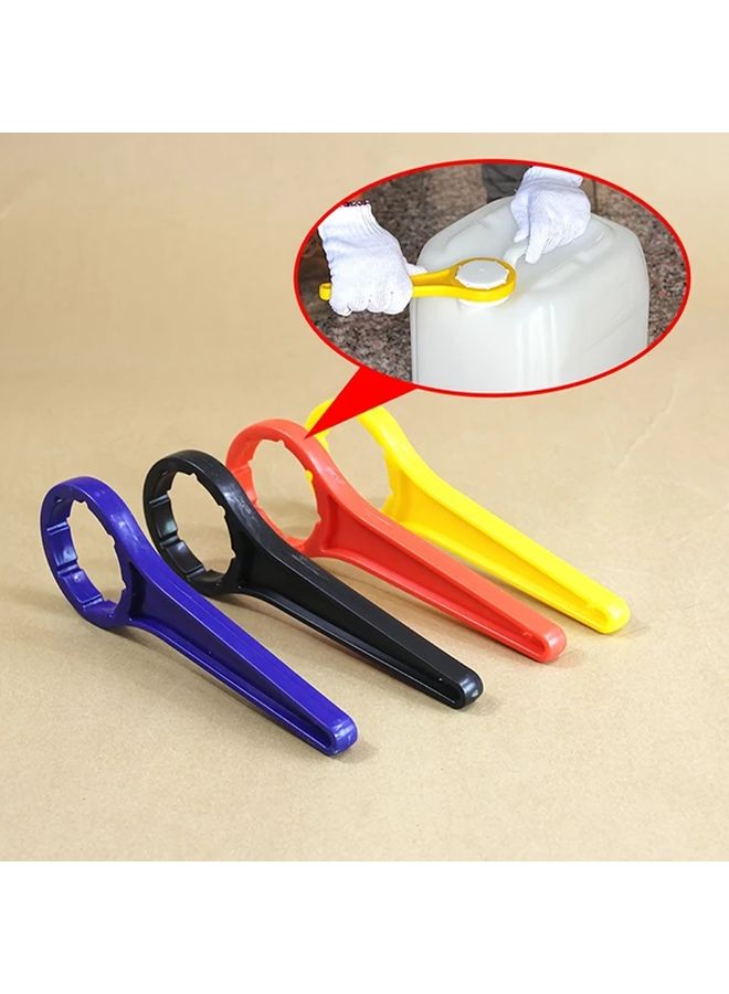 Large Black Plastic Gas Can Wrench Ergonomic Non Slip Grip Color Coded Handles - Image 2