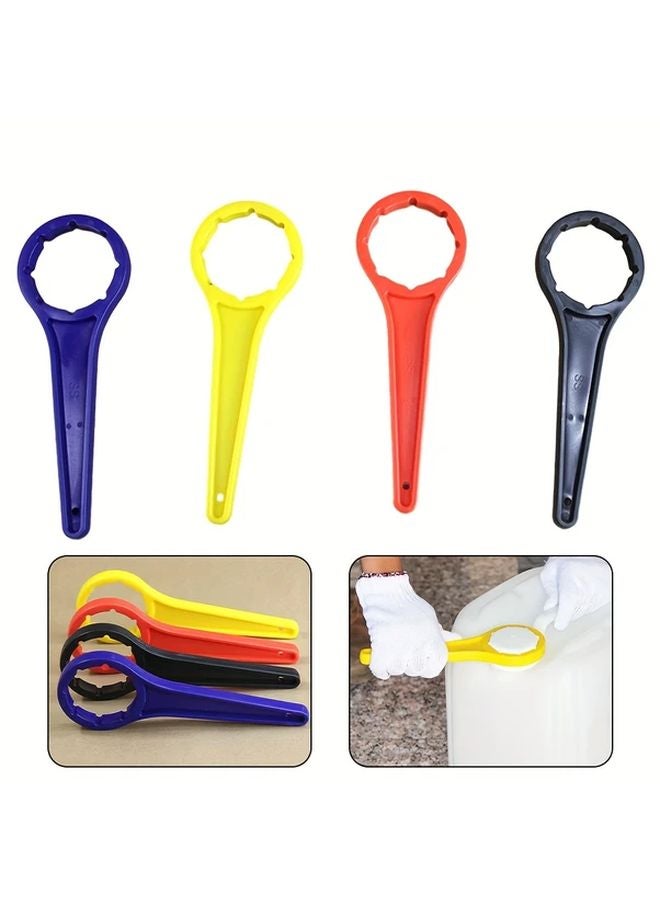 Large Black Plastic Gas Can Wrench Ergonomic Non Slip Grip Color Coded Handles - Image 4