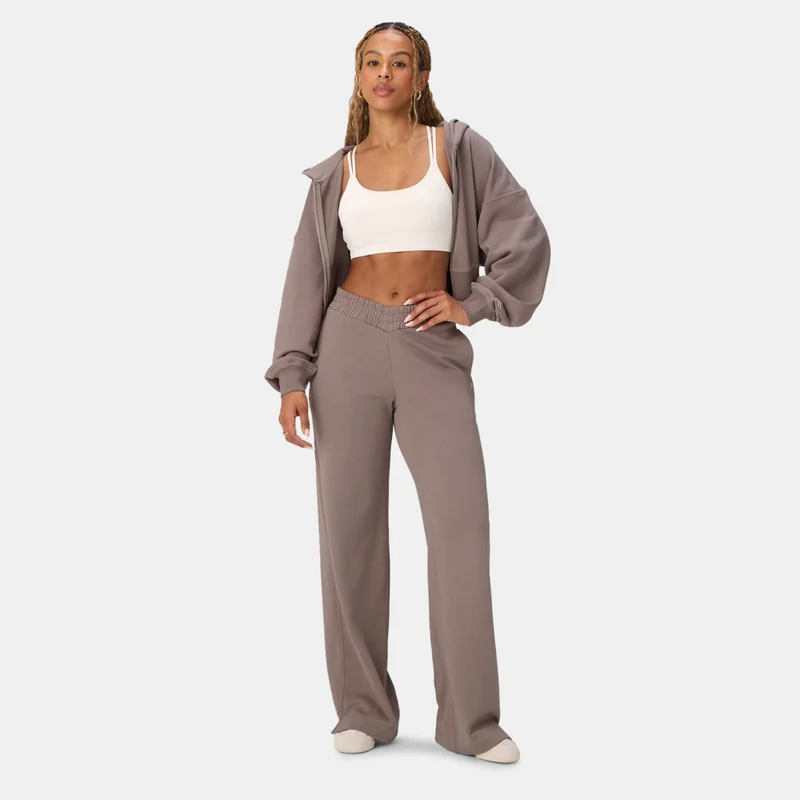 Fabletics Brown Women's Year Round Terry Cropped Hoodie for Women | Best Price UAE
