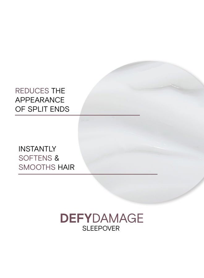 JOICO Defy Damage Sleepover Overnight Nourishing Treatment | Instantly Softens & Smooths | Strengthen Bonds | Reduce Breakage & Split Ends | No Rinse Formula | With Arginine & Keratin | 3.38 oz - Image 4