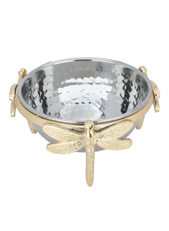 Alsaif Gallery Round acetyl bowl small golden butterfly legs  - Image 2