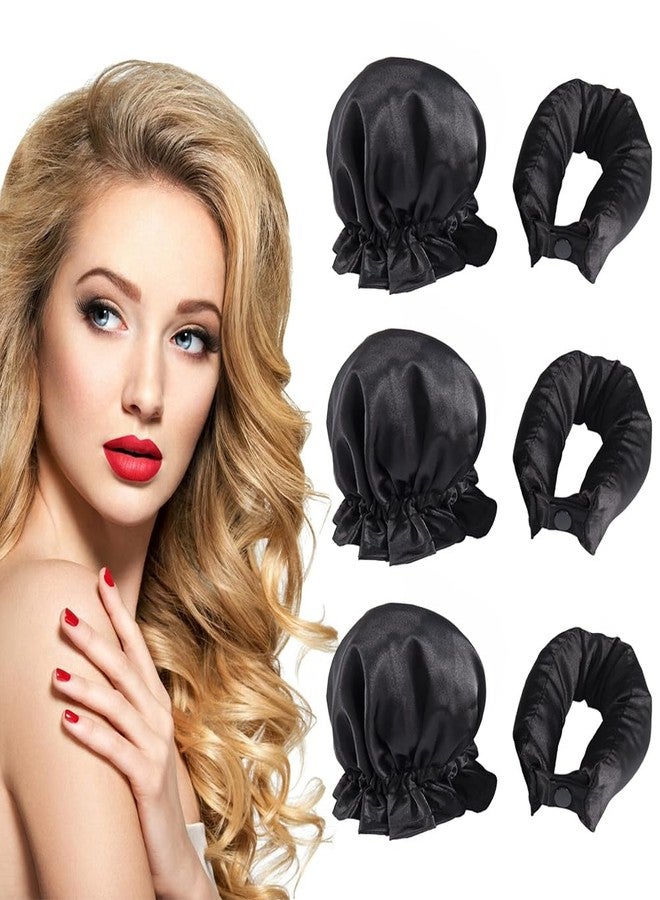 NuAngela Heatless Curls Overnight Hair Curlers, 6 PCS Satin Flexi Rods Set - Image 1
