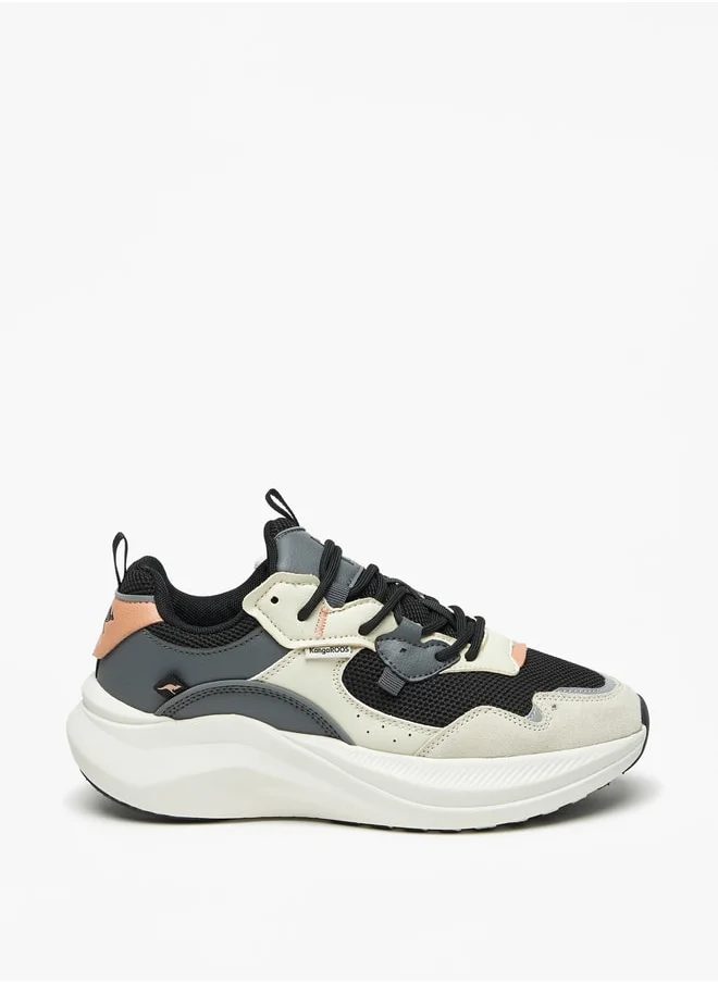 kangaROOS Women's Panelled Lace-Up Sports Shoes