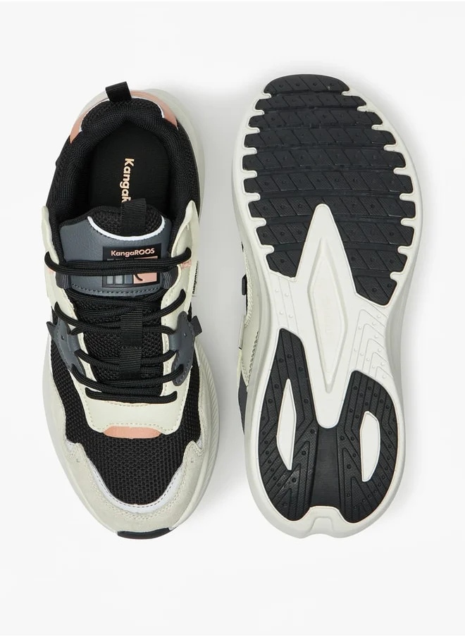 kangaROOS Women's Panelled Lace-Up Sports Shoes