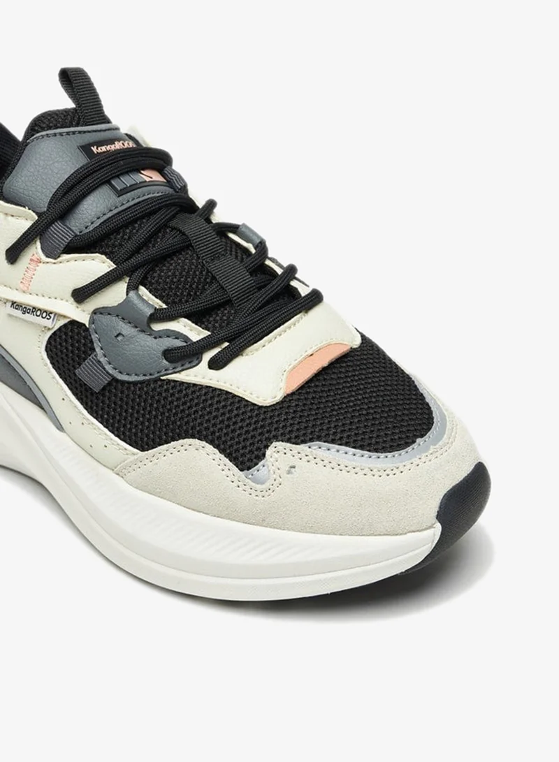 kangaROOS GREY Women's Panelled Lace-Up Sports Shoes for Women | Best Price UAE