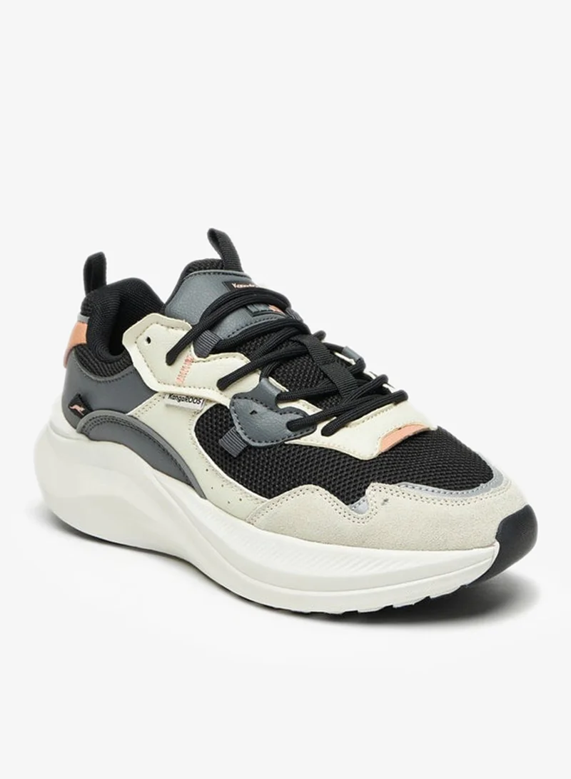 kangaROOS GREY Women's Panelled Lace-Up Sports Shoes for Women | Best Price UAE