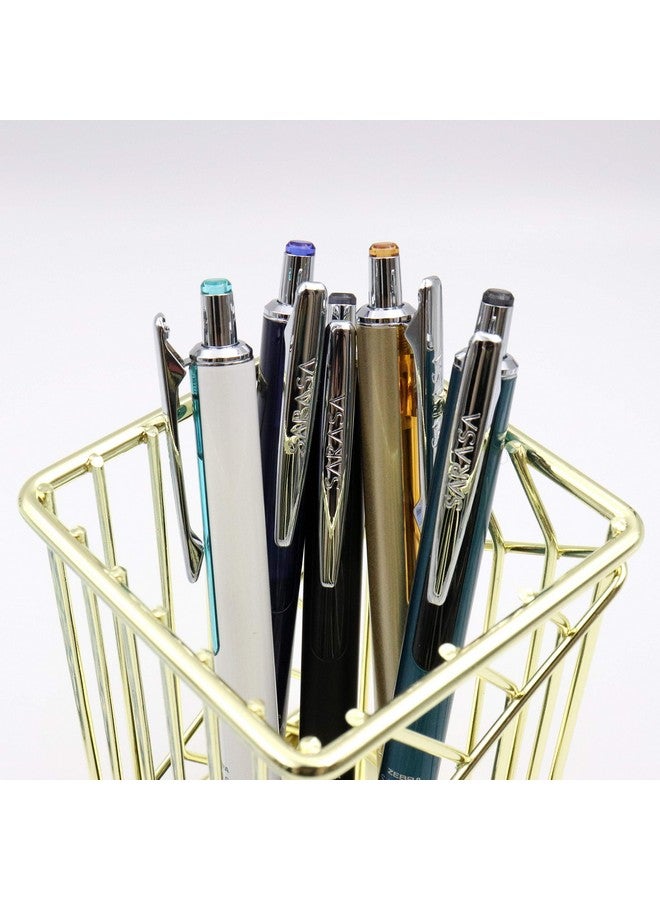 زيبرا بن قلم زيبرا ساراسا جراند، قلم حبر جل قابل للسحب، أسطوانة ذهبية، رأس متوسط، 0.7 مم، حبر أسود، عبوة واحدة (45511) - Image 4