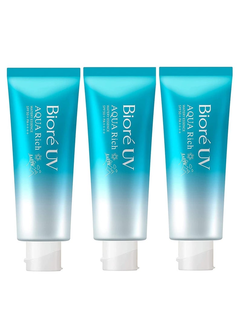 Bioré Biore UV Aqua Rich Watery Essence SPF50+/PA++++ (pack of 3) - Image 2
