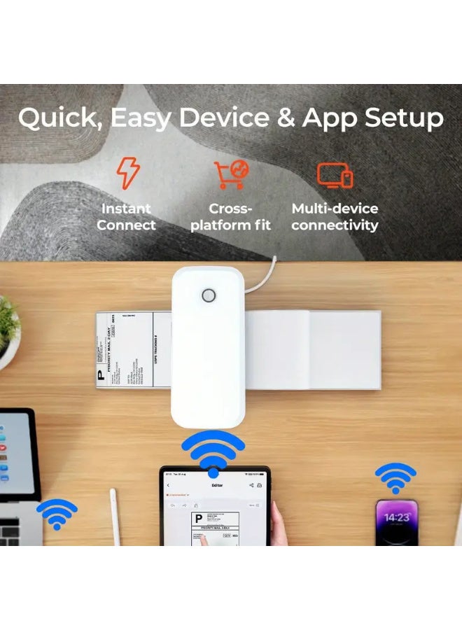 Marklife Thermal Label Printer, Label Maker, Shipping label printer 4x6, Label Printer for Home, Office and Business, Thermal Printer for Phone/Tablet/PC, Applicable to logistics providers - Image 2