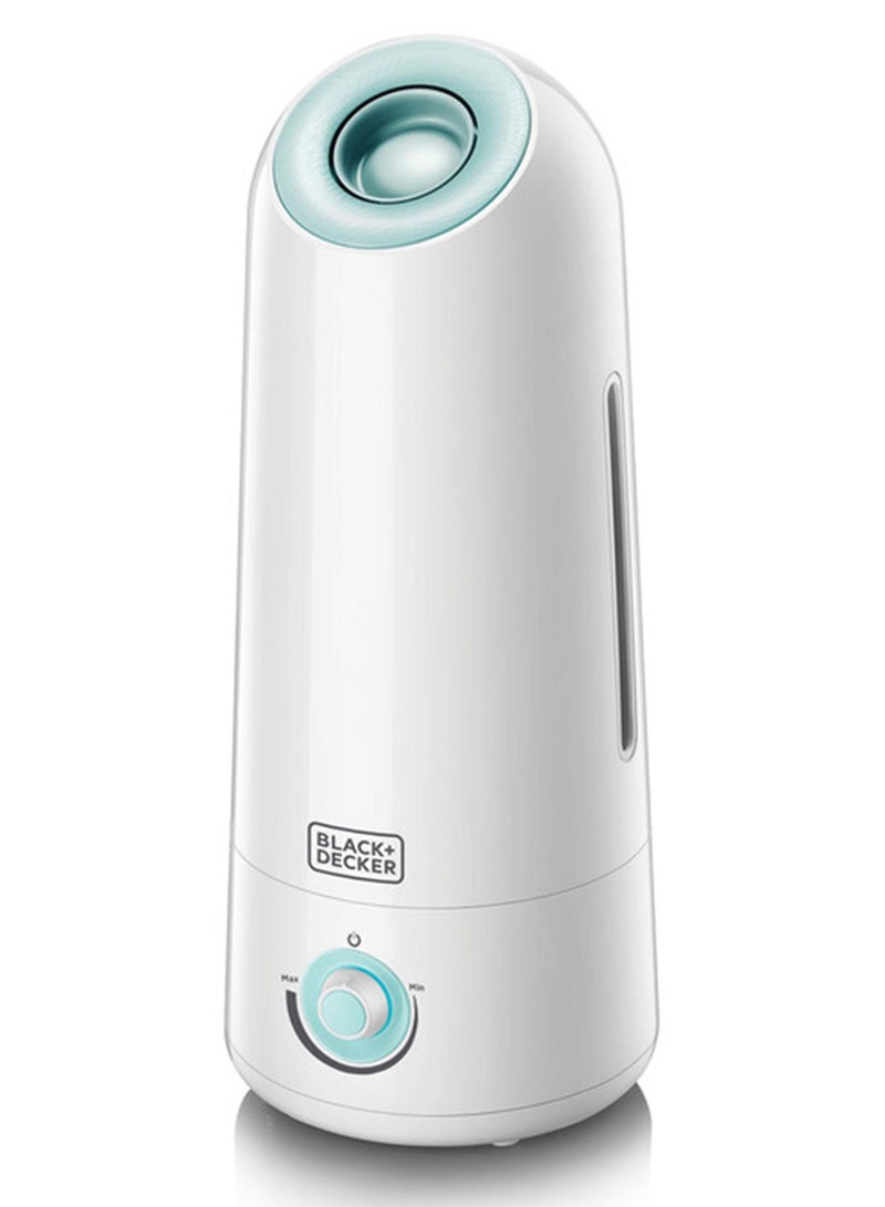 BLACK+DECKER Ultrasonic Air Humidifier, Covers 430 sqft, Adjustable Mist, Auto Shutoff, Water Level Indicator, Aroma Tray for Oils - HM5000-B5 White/Mint Green - Image 1