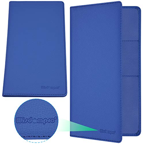 Wisdompro Car Registration and Insurance Holder - Premium PU Leather Vehicle Glove Box Organizer Wallet for Document, License, Card and Other Essentials (Blue) - Image 5