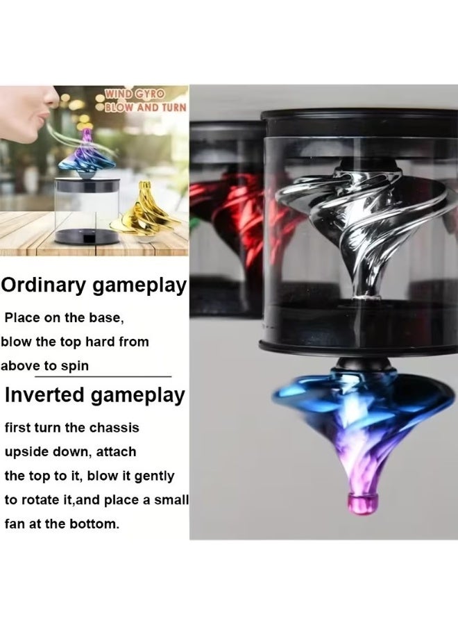 Goolsky Spinning Toy | Designed to Relieve Stress | Featuring a Colorful Gyroscope, Powered by Wind - Image 5