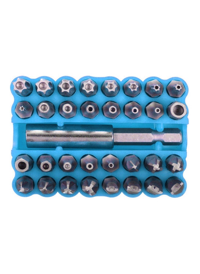 NIBEMINENT - 33-Piece Torx Hex Star Bit Set Blue - Image 1