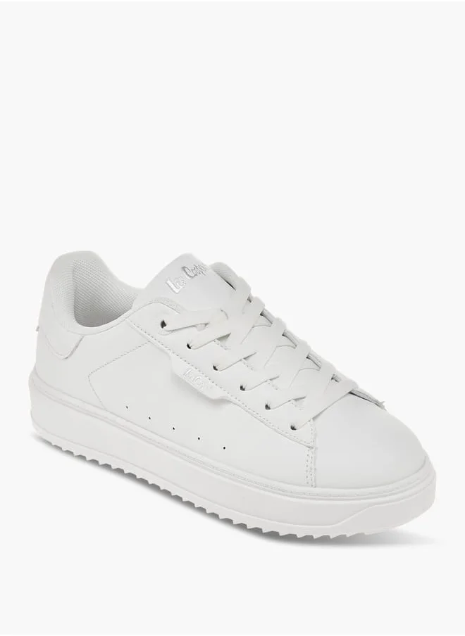 لي كوبر Women's Panelled Sneakers with Lace-Up Closure