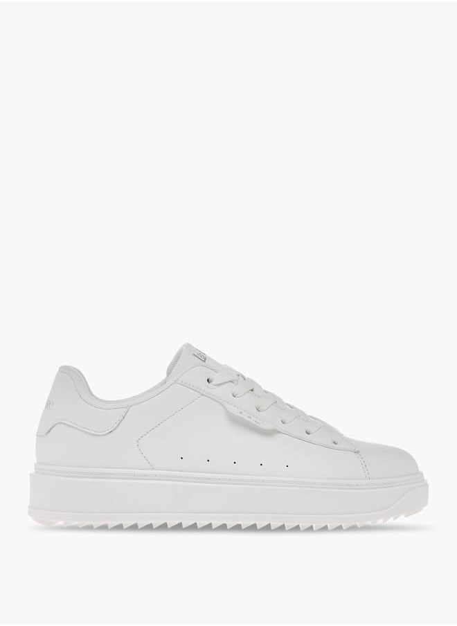 Lee Cooper Women's Panelled Sneakers with Lace-Up Closure  - Image 3