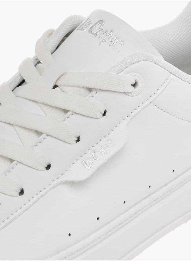 Lee Cooper Women's Panelled Sneakers with Lace-Up Closure  - Image 4
