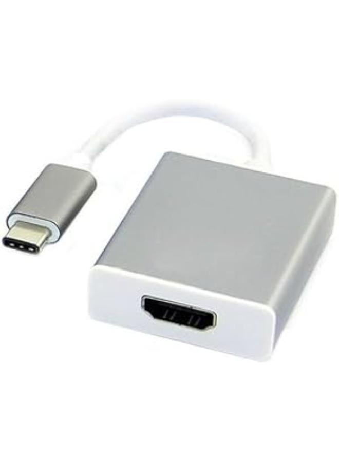 Zonic Z1101 Type C to HDMI 4K UHD Video HDTV 1080P Converter Cable Adapter for laptop/MacBook/Mobile Phone to Display - Aluminium