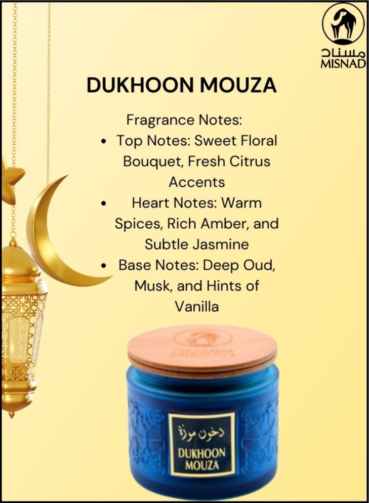 Misnad MISNAD DUKHOON MOUZA Arabic Incense – 150g Premium Bakhoor | Long-Lasting, Exquisite Fragrance for Home & Special Occasions - Image 3