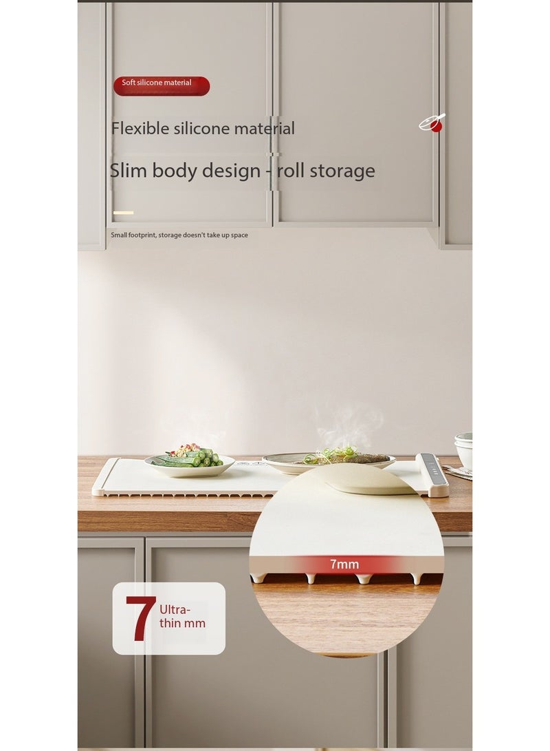 SKT Shiketro Portable Electric Heated Food Warmer, Roll-Up Silicone Electric Heated Food Warmer, Roll-Up Food Warmer, 3-Temperature Setting Rapid Heating Pad - Image 5