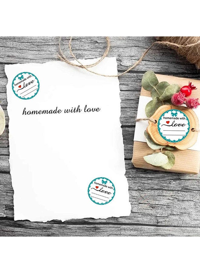 Wownect Homemade with Love Round [1inch][1000 Stickers] Labels For Envelope Seals Packing Seals cards Gift Boxes Shopping Bags Bouquets Cardboard Decoration - Image 3
