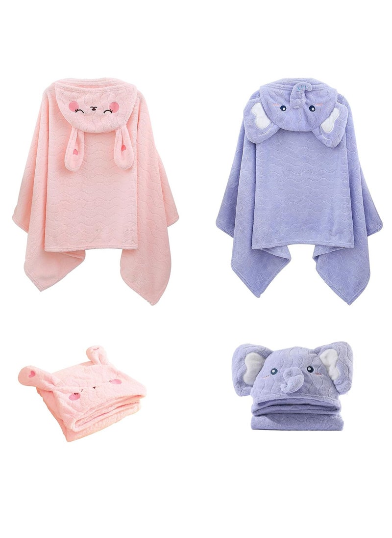 Rightsure Baby Bath Towel Beach Towel,Thicker Kids Hooded Beach Towel for Boys Girls Softest Hooded Bath Towel Wrap Pool Beach Towel for Babie,Toddler Bathrobe for Kids 3-7 Years  - Image 1