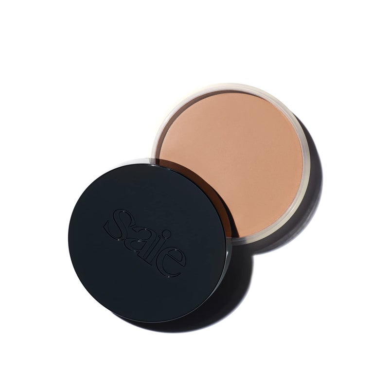 Saie Sun Melt Cream Bronzer - Buildable Balm Face Bronzer for Effortless Sculpting - Cream Contour Enriched with Vitamin C, Nourishing Skincare Ingredients & a Natural Finish - Fair Bronze (1 oz) - Image 1