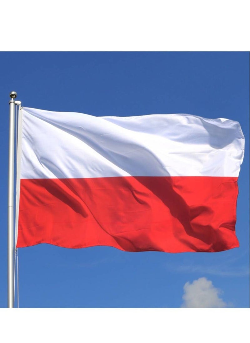 Vitacelli POLAND   Flag National Day Durable Long Lasting For Outdoor And Indoor Use For Building Home And Car Decoration 150X90CM  - Image 2