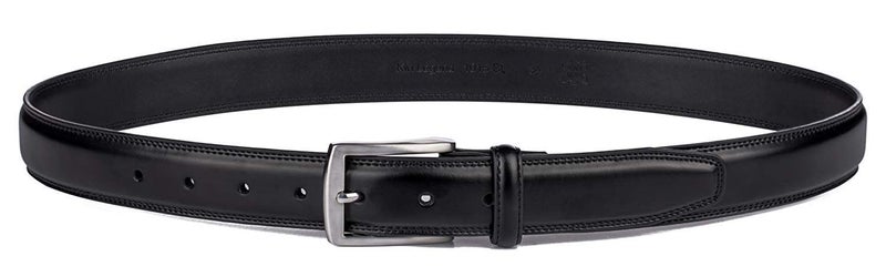 KM Legend mens Genuine Leather Dress - Classic & Fashion for Work Business and Casual Belt, Essential Black, 42 US - Image 3
