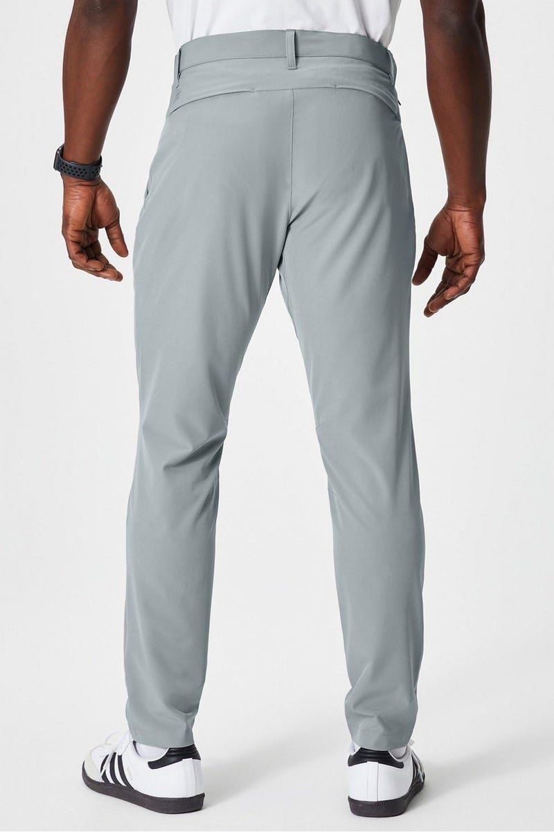 Fabletics Men's The Only Pant (Slim Fit), External Pocket, Water-Repellent, Zip Pockets, Lightweight, Shadow Grey, 32X32, Regular - Image 2