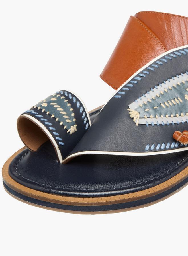 Al Waha Men Leather Arabic Sandals Ramadan Collection - Image 4